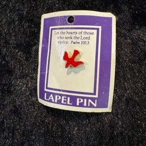 Red Dove Lapel Pin